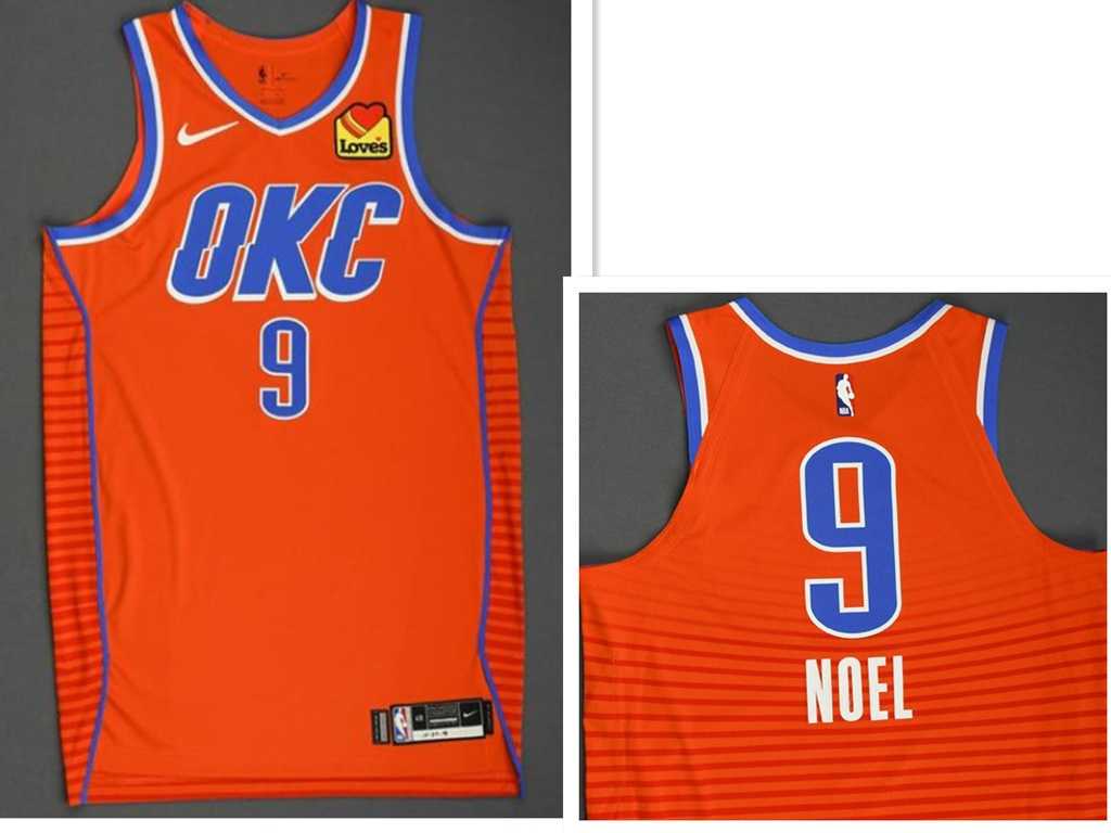 Men's Oklahoma City Thunder #9 Nerlens Noel Orange Statement Edition Stitched Jersey,We sell and wholesale Men's Oklahoma City Thunder #9 Nerlens Noel Orange Statement Edition Stitched Jersey on line form chian!